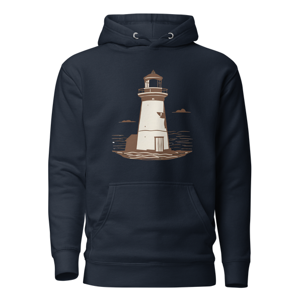 Navy Blue heavy blend lighthouse hoodie