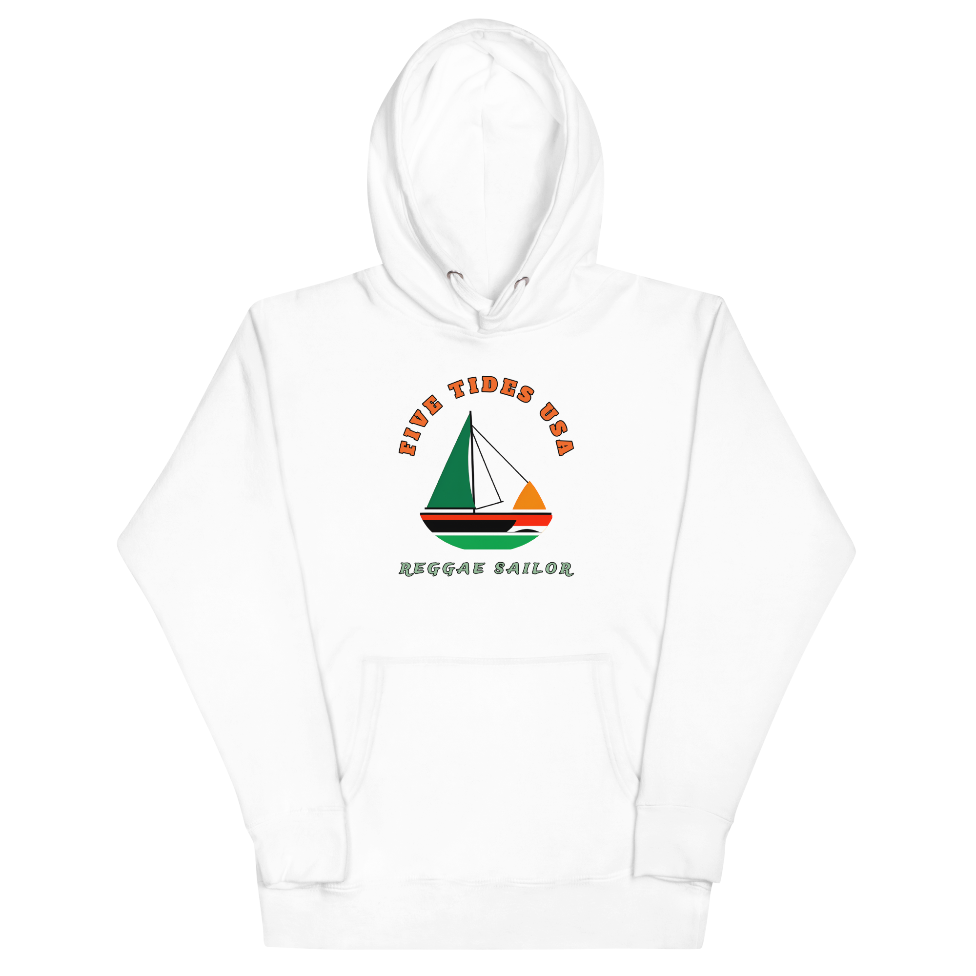 Reggae Sailor Soft White Hoodie